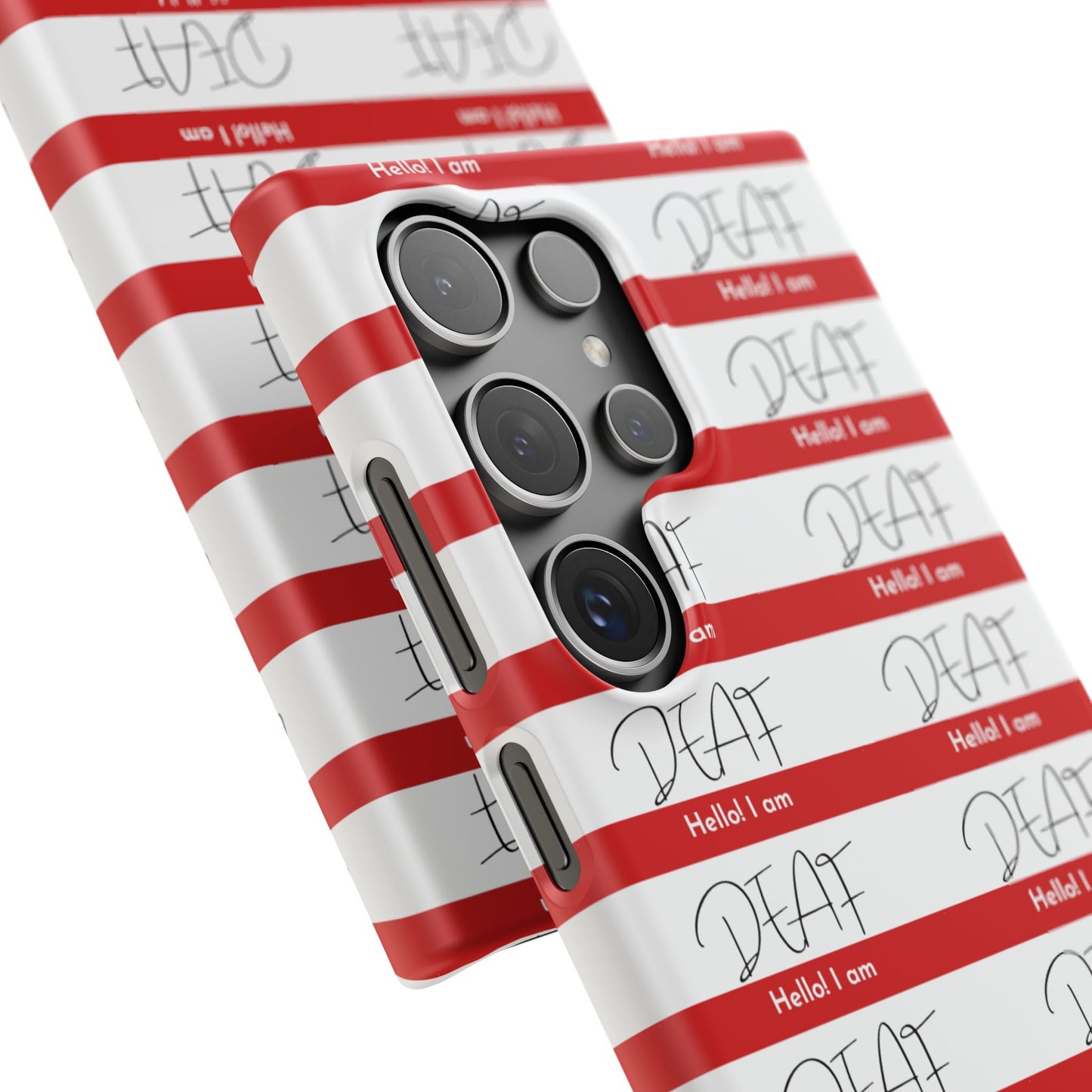 Hello I Am Deaf Snap Cases