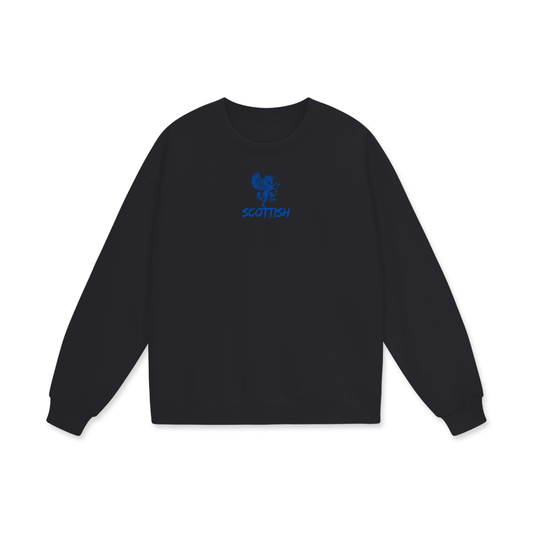 Scottish Heavyweight Drop Shoulder Oversized Fleece Sweatshirt