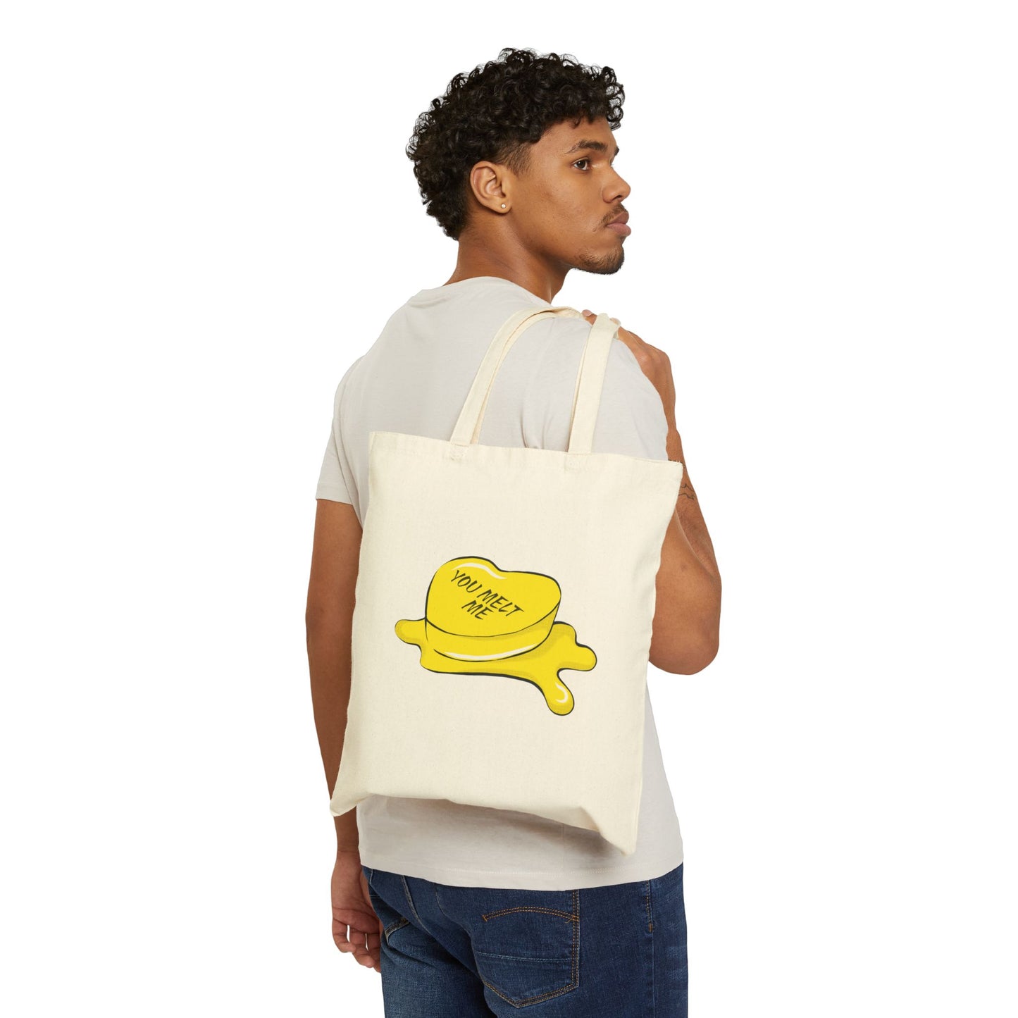 You Melt Me (Butter) Cotton Canvas Tote Bag