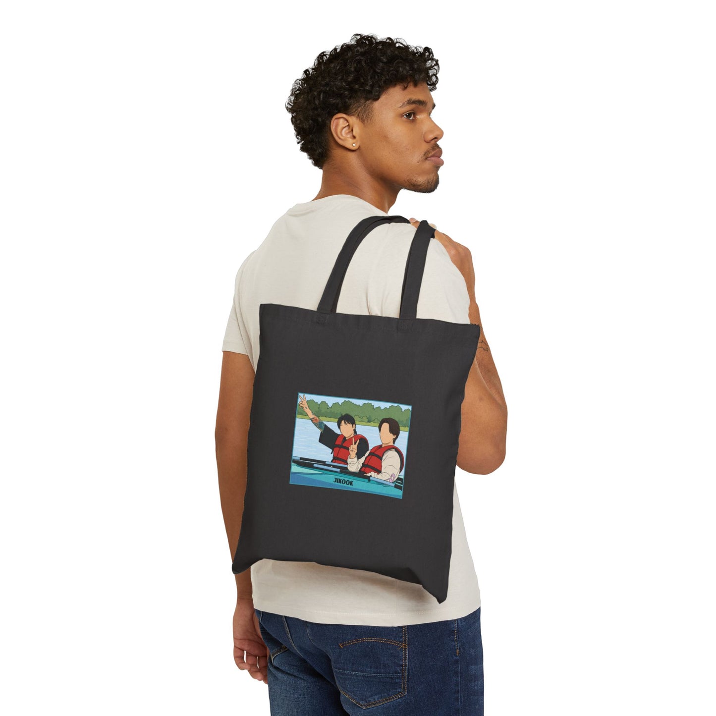 Jikook (Jimin & Jungkook Are You Sure) Cotton Canvas Tote Bag