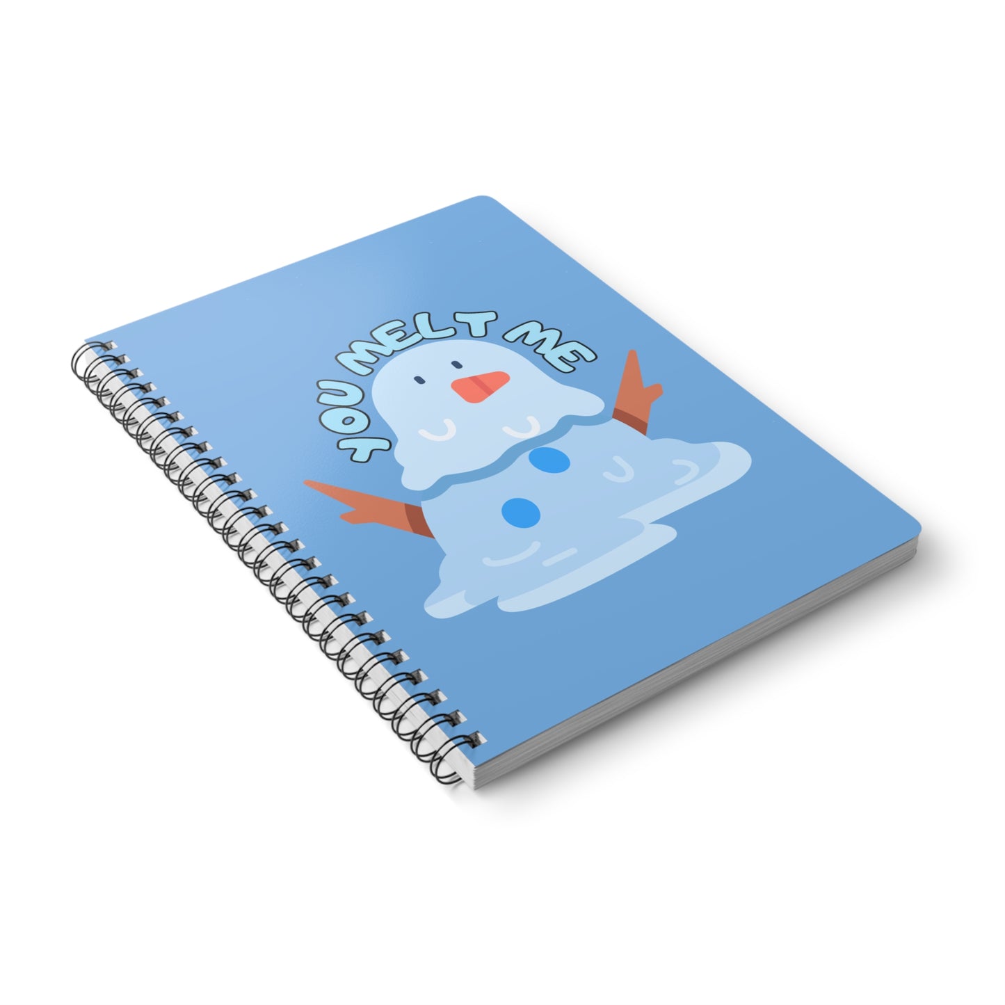 You Melt Me (Snow) Wirobound Softcover Notebook, A5