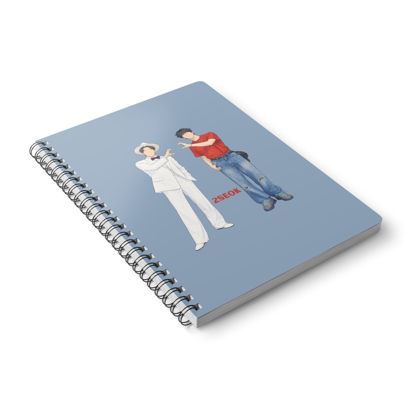 2Seok (Jin & J Hope) Wirobound Softcover Notebook, A5
