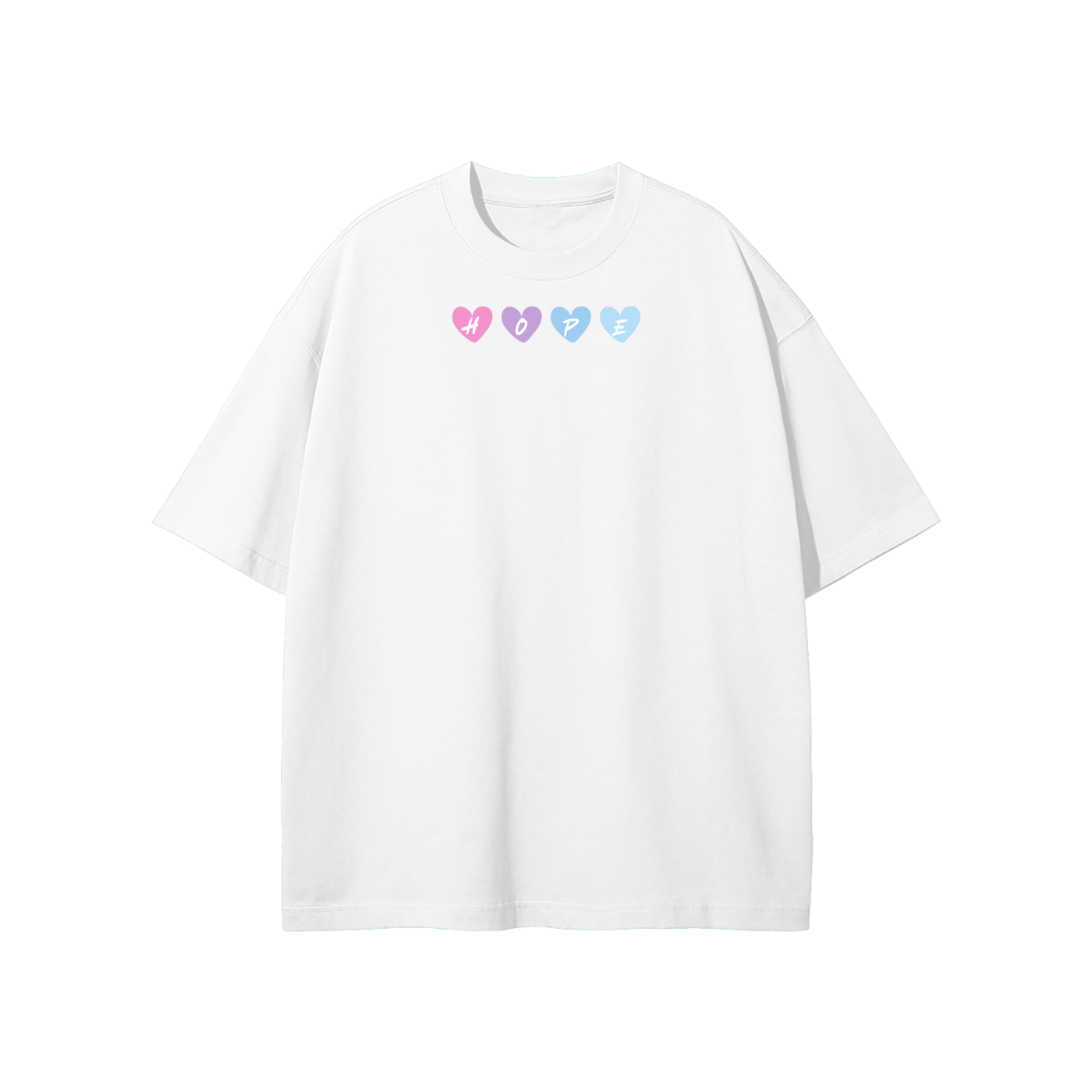 Hope Heart Streetwear Unisex Heavyweight Loose Fit T-Shirt