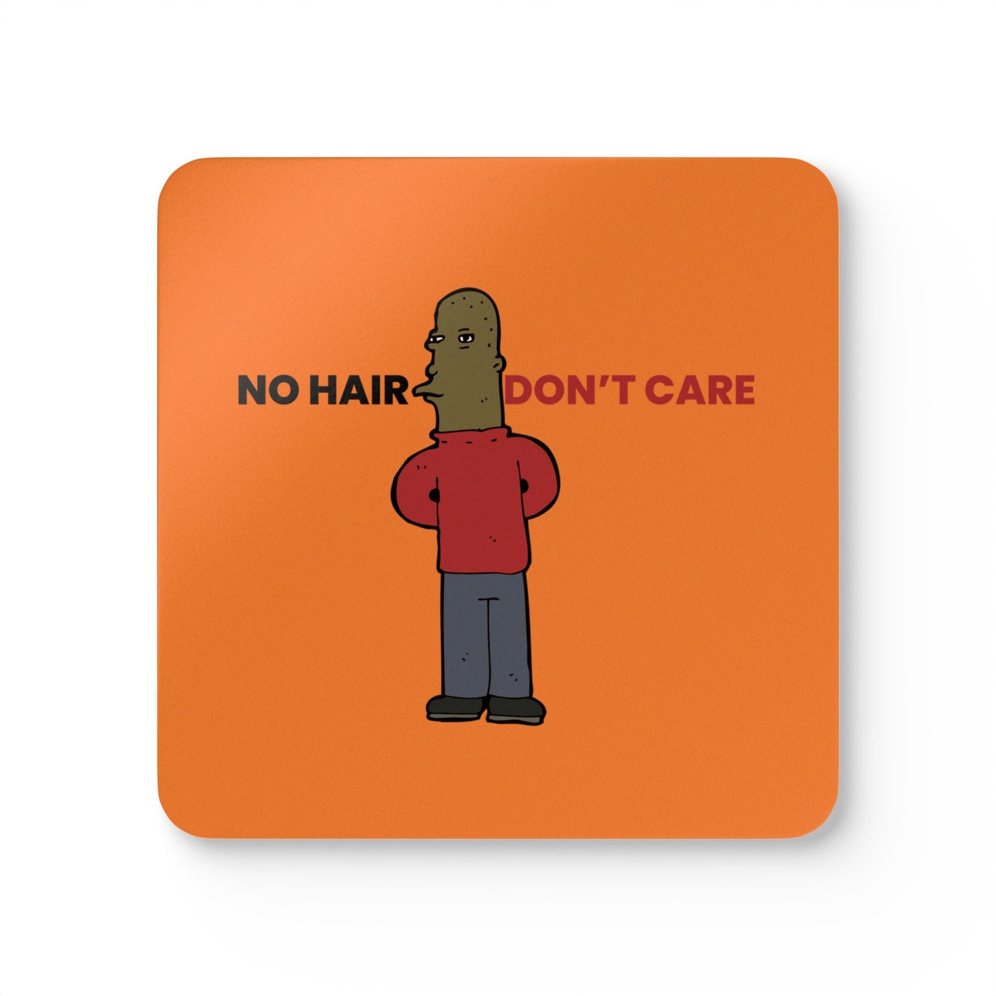 No Hair Don't Care (5) Corkwood Coaster Set