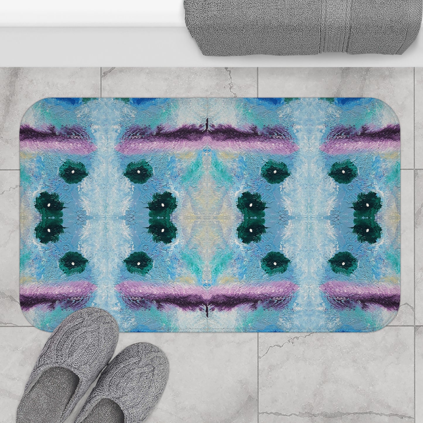 Petri Dish With An Accent Bath Mat