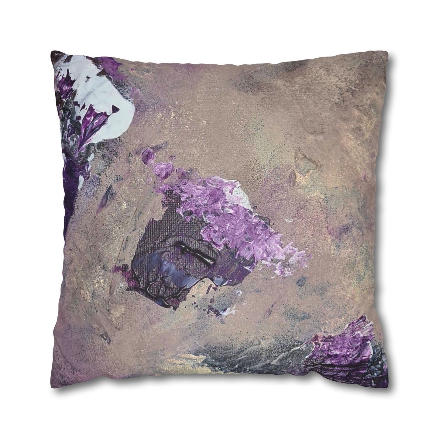 Something Cosmic Square Poly Canvas Pillowcase
