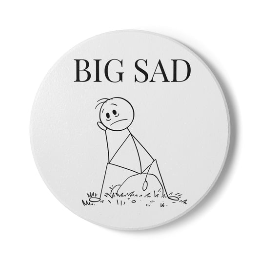 Big Sad Ceramic Coaster