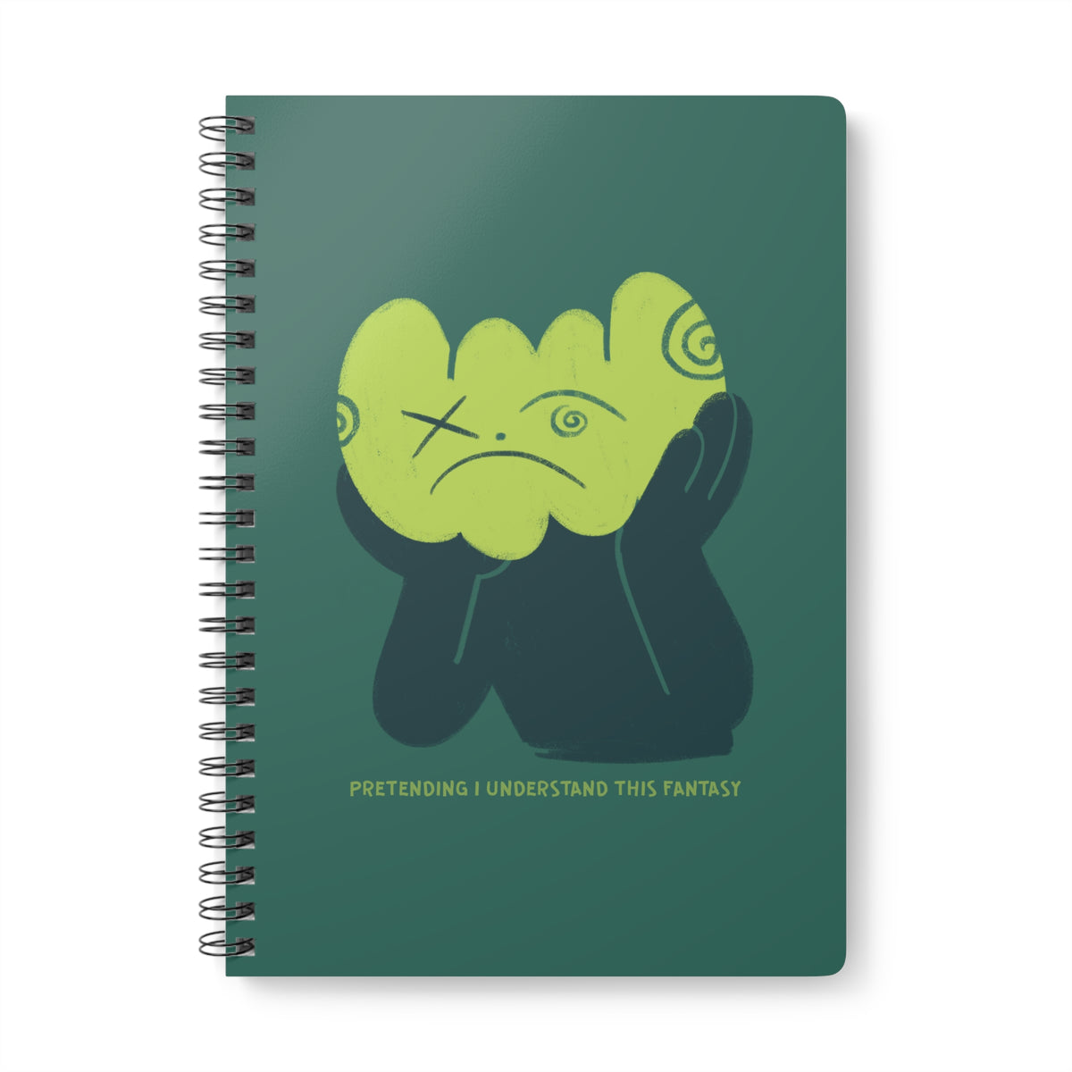 Pretending I Understand This Fantasy Wirobound Softcover Notebook, A5