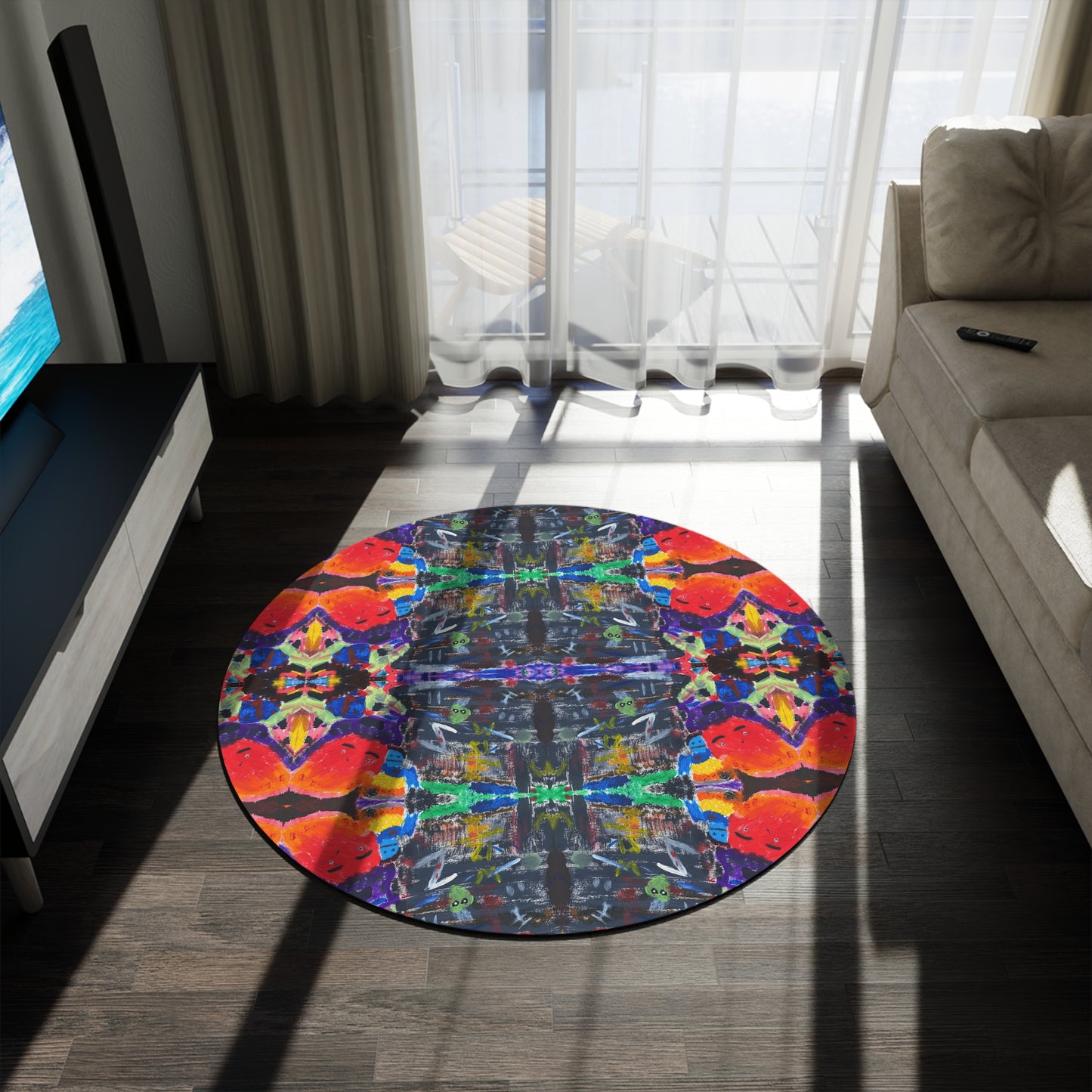 My Parents Are Aliens Round Rug
