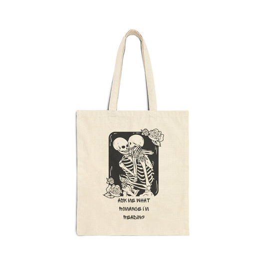Ask Me What Romance I'm Reading (Tarot) Cotton Canvas Tote Bag