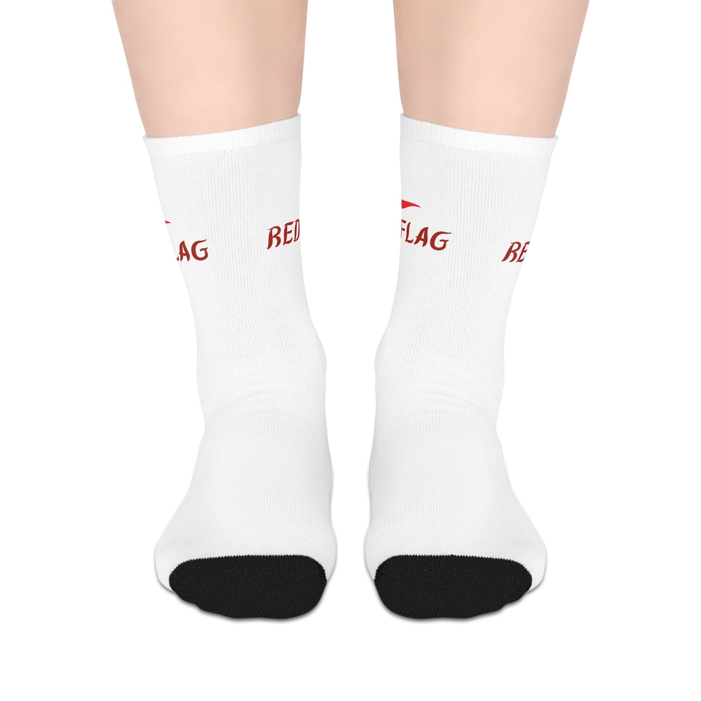 Red Flag (2) Mid-length Socks