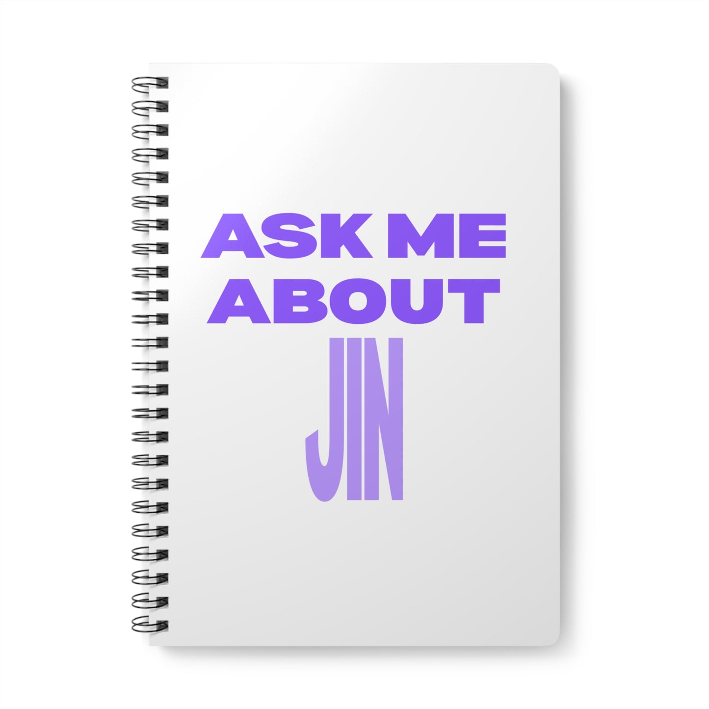 Ask Me About Jin Wirobound Softcover Notebook, A5