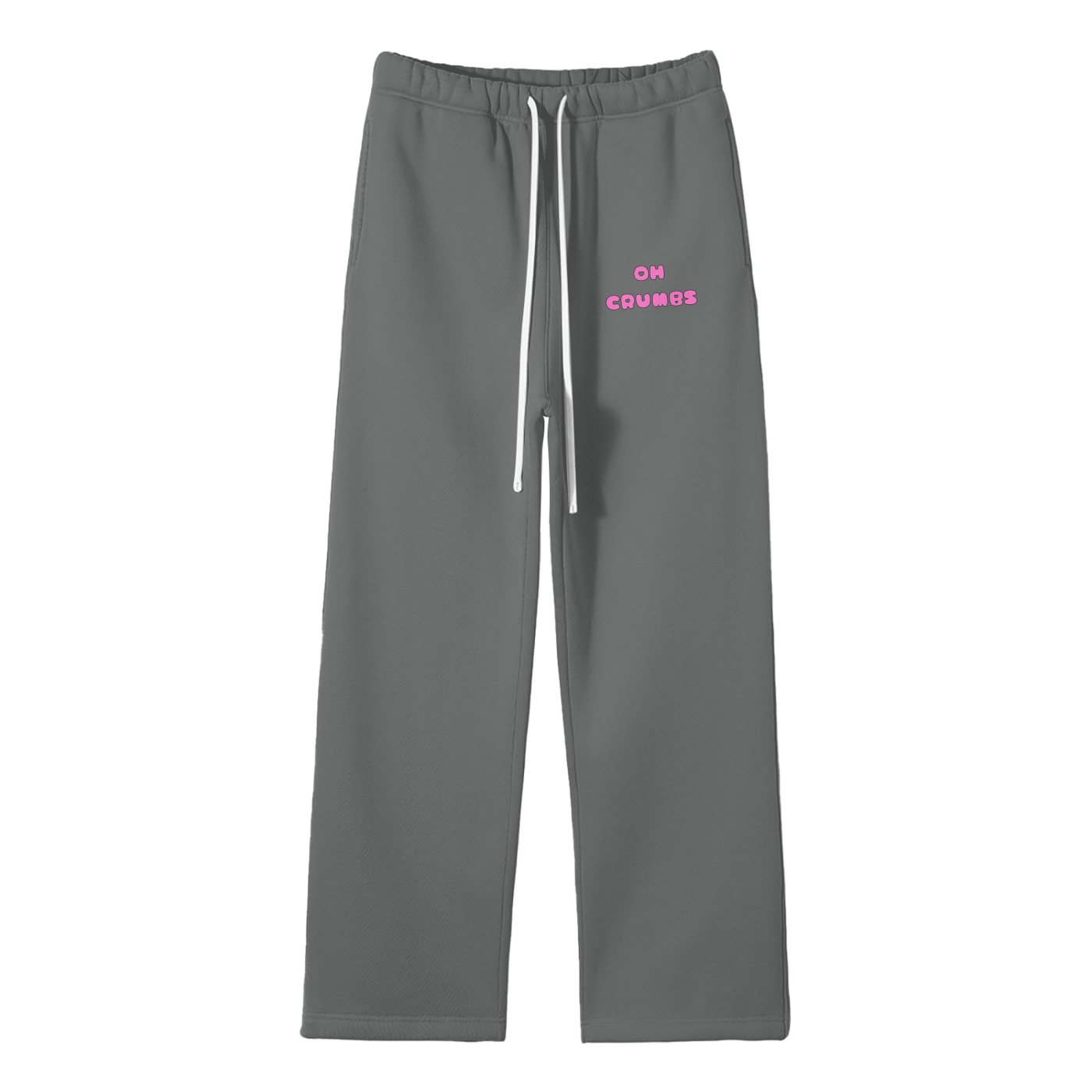 Oh Crumbs Streetwear Fleece Straight Leg Pants