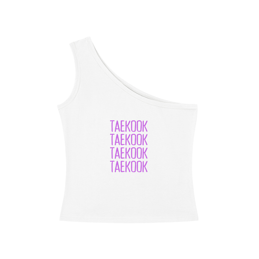 Taekook (Taehyung & Jungkook x 4) One-Shoulder Crop T Shirt