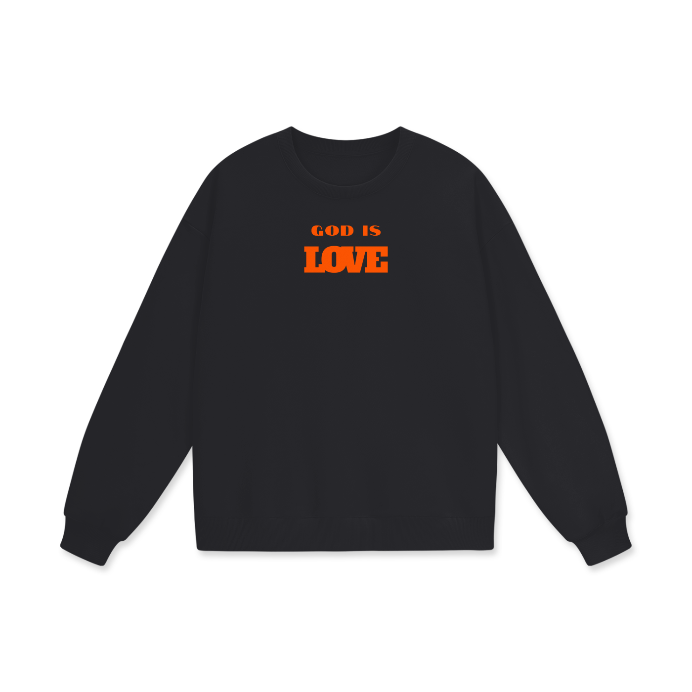 God Is Love Heavyweight Drop Shoulder Oversized Fleece Sweatshirt