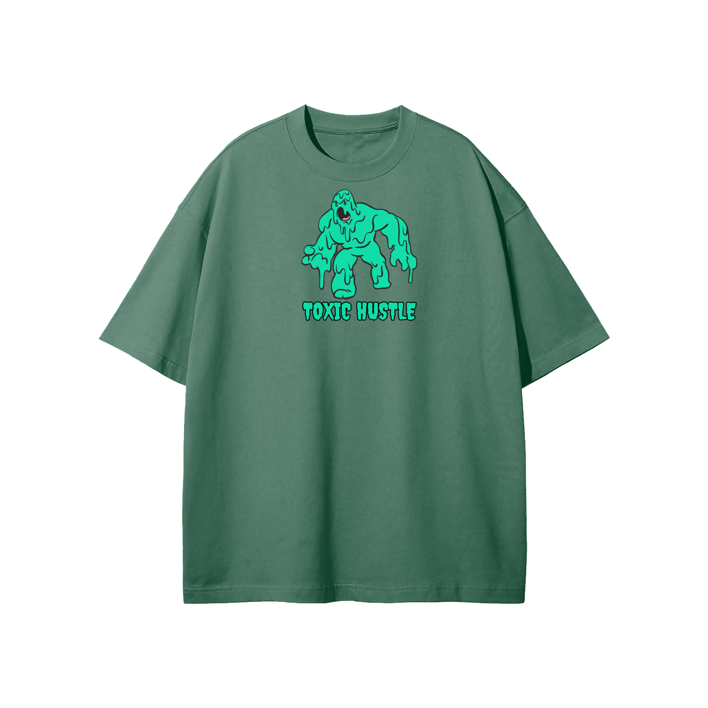 Toxic Hustle (Ghoul) Streetwear Heavyweight Loose Fit T-Shirt