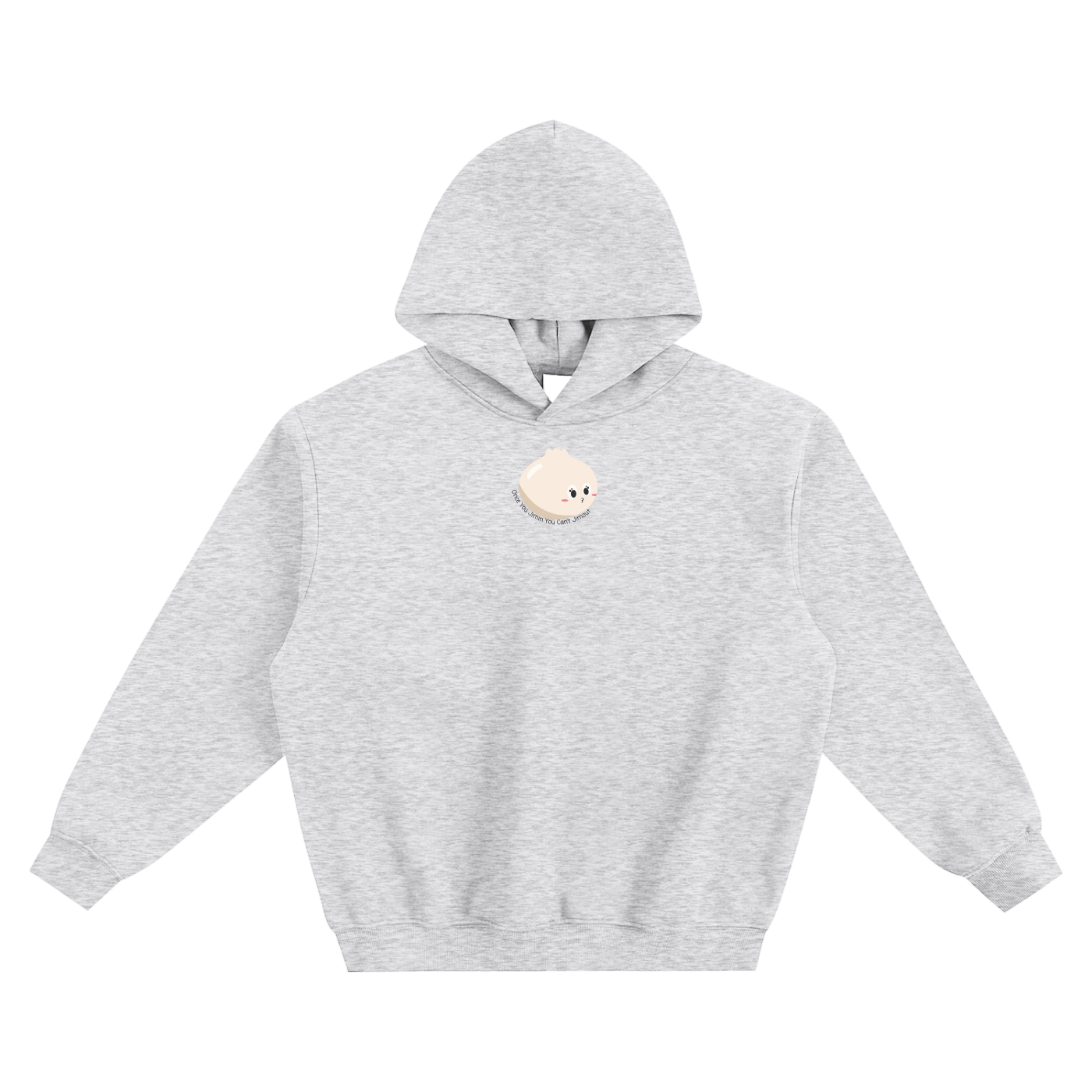 Once You Jimin You Can't Jimout (Mochi) Fleeced Boxy Hoodie