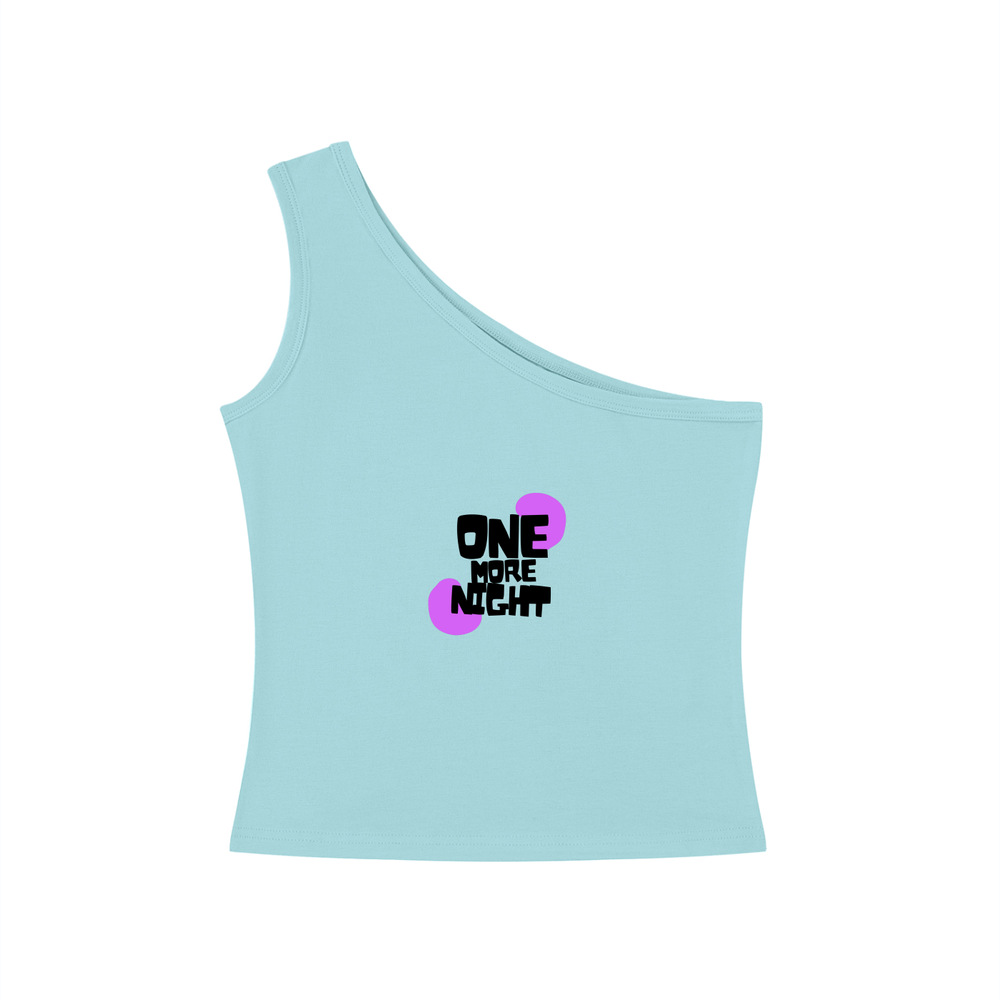 One More Night BTS One-Shoulder Crop T Shirt