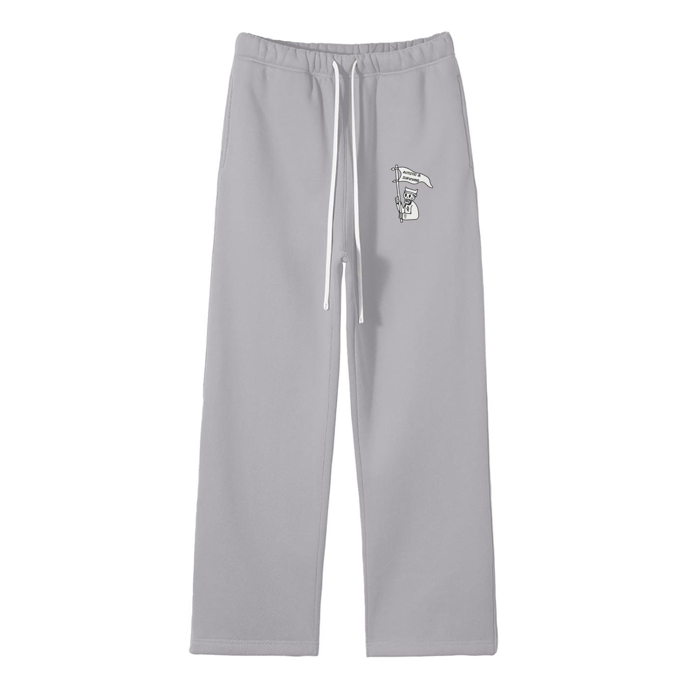 Autistic & Surviving Streetwear Fleece Straight Leg Pants