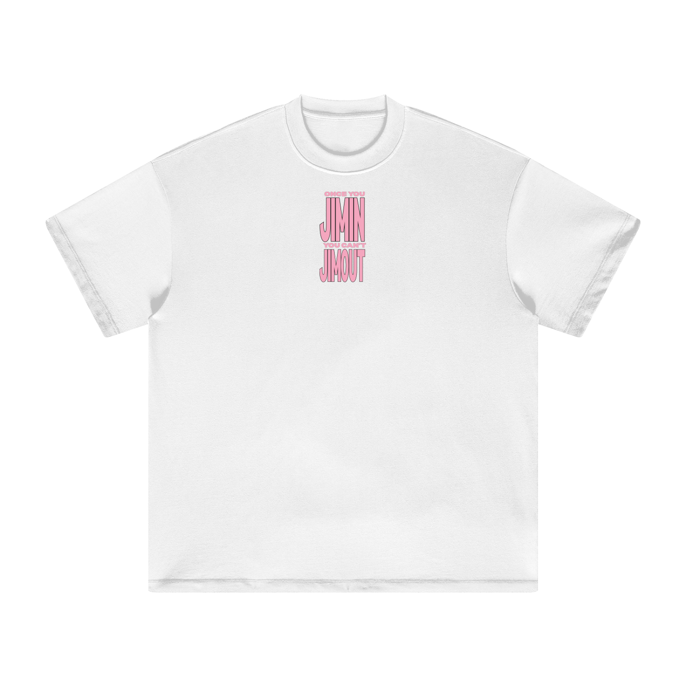 Once You Jimin You Can't Jimout (Pink) Heavyweight T-Shirt