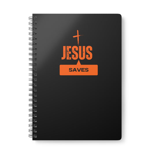 Jesus Saves Wirobound Softcover Notebook, A5