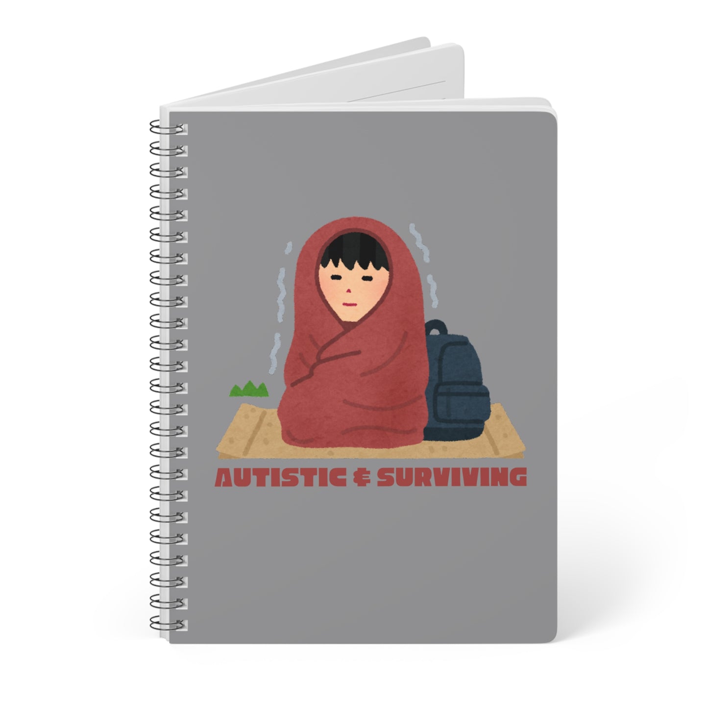 Autistic & Surviving (2) Wirobound Softcover Notebook, A5
