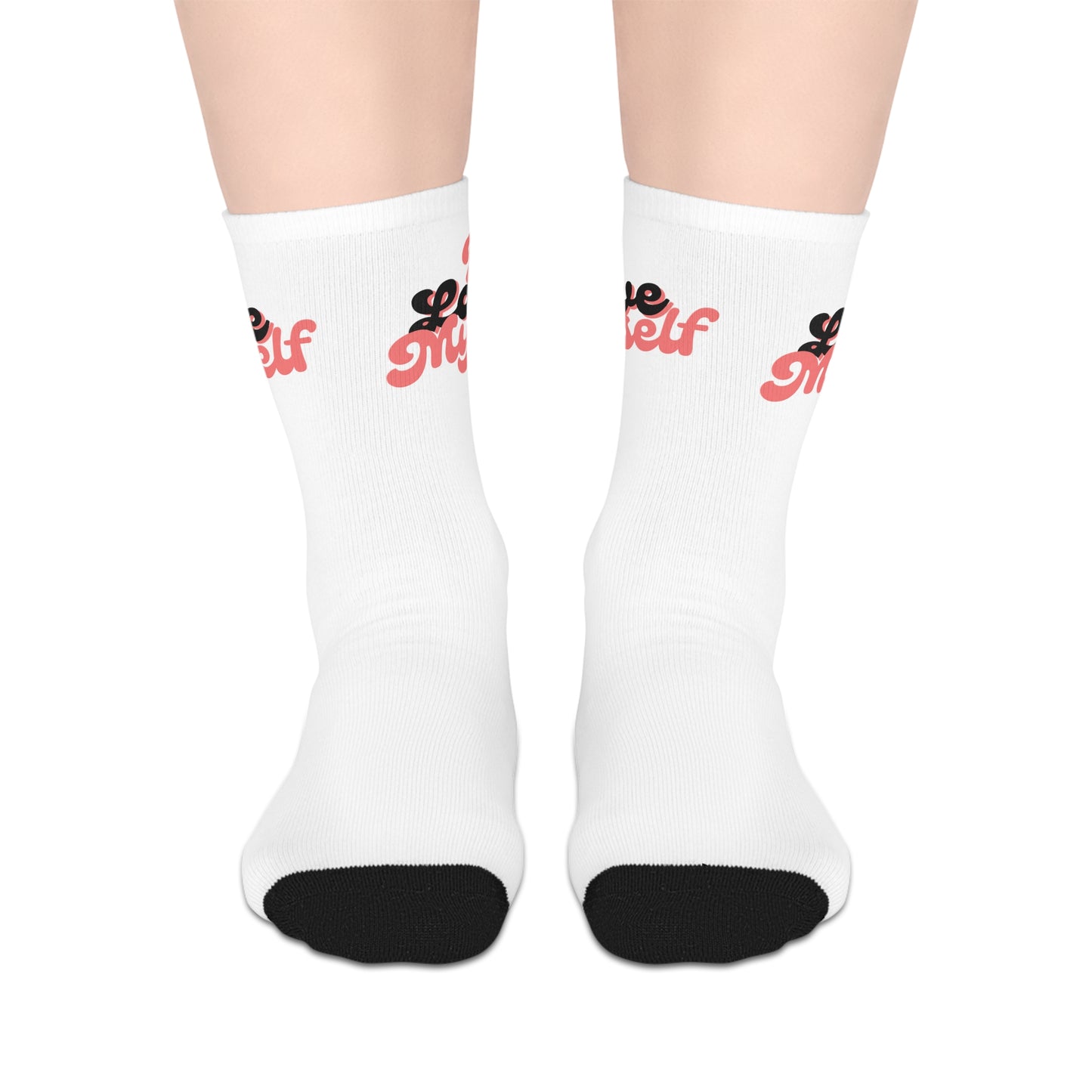 I Love Myself Mid-length Socks