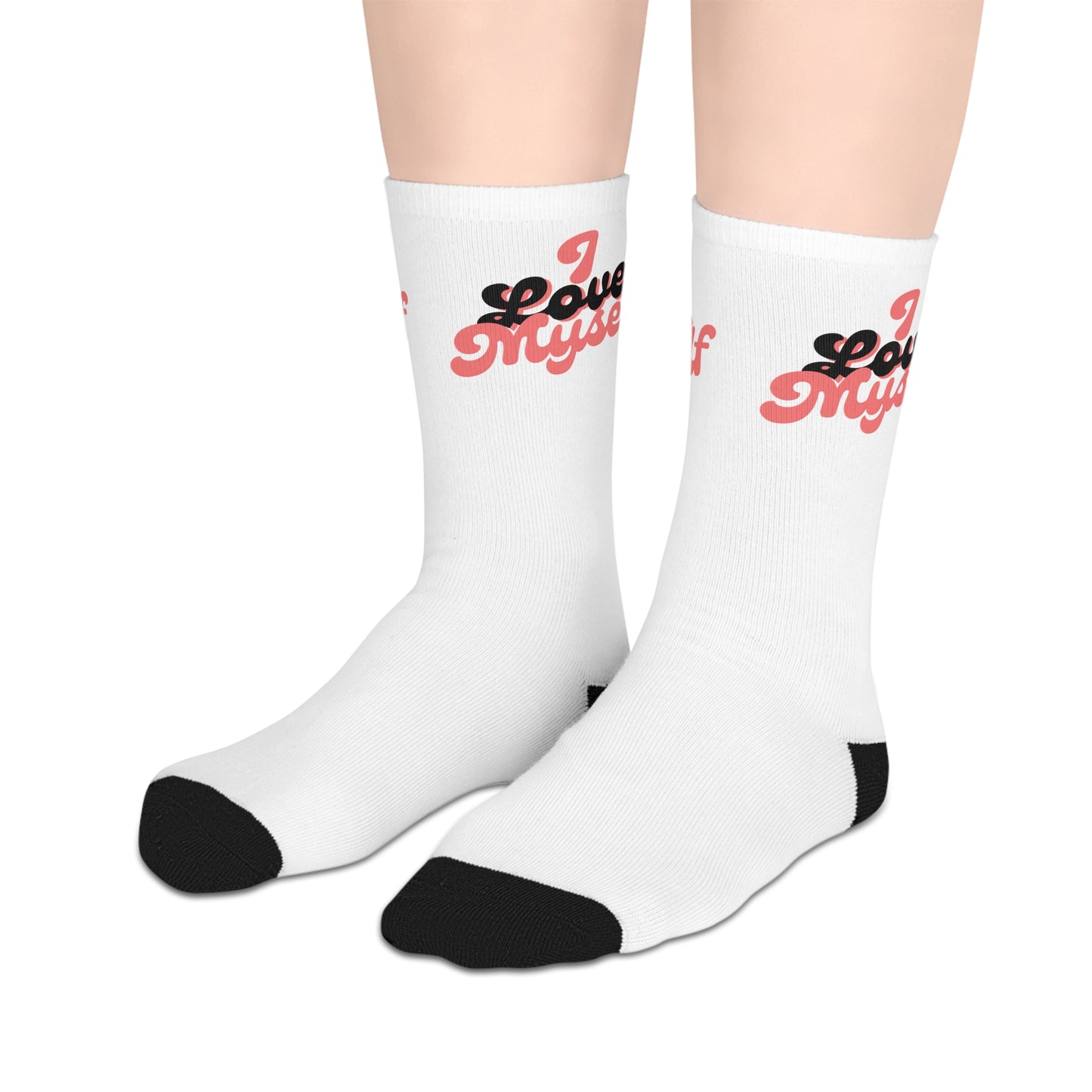 I Love Myself Mid-length Socks
