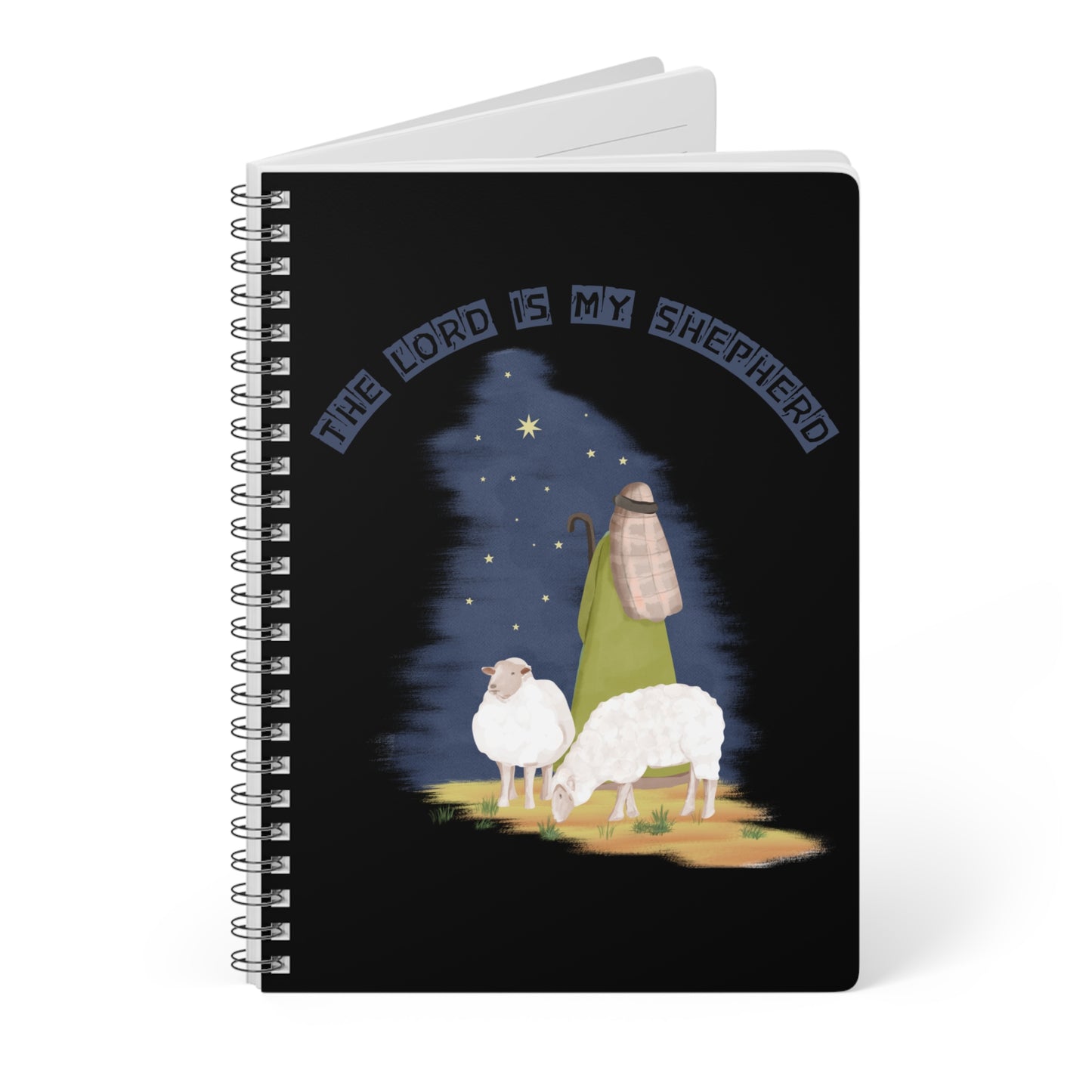 The Lord Is My Shepherd Wirobound Softcover Notebook, A5