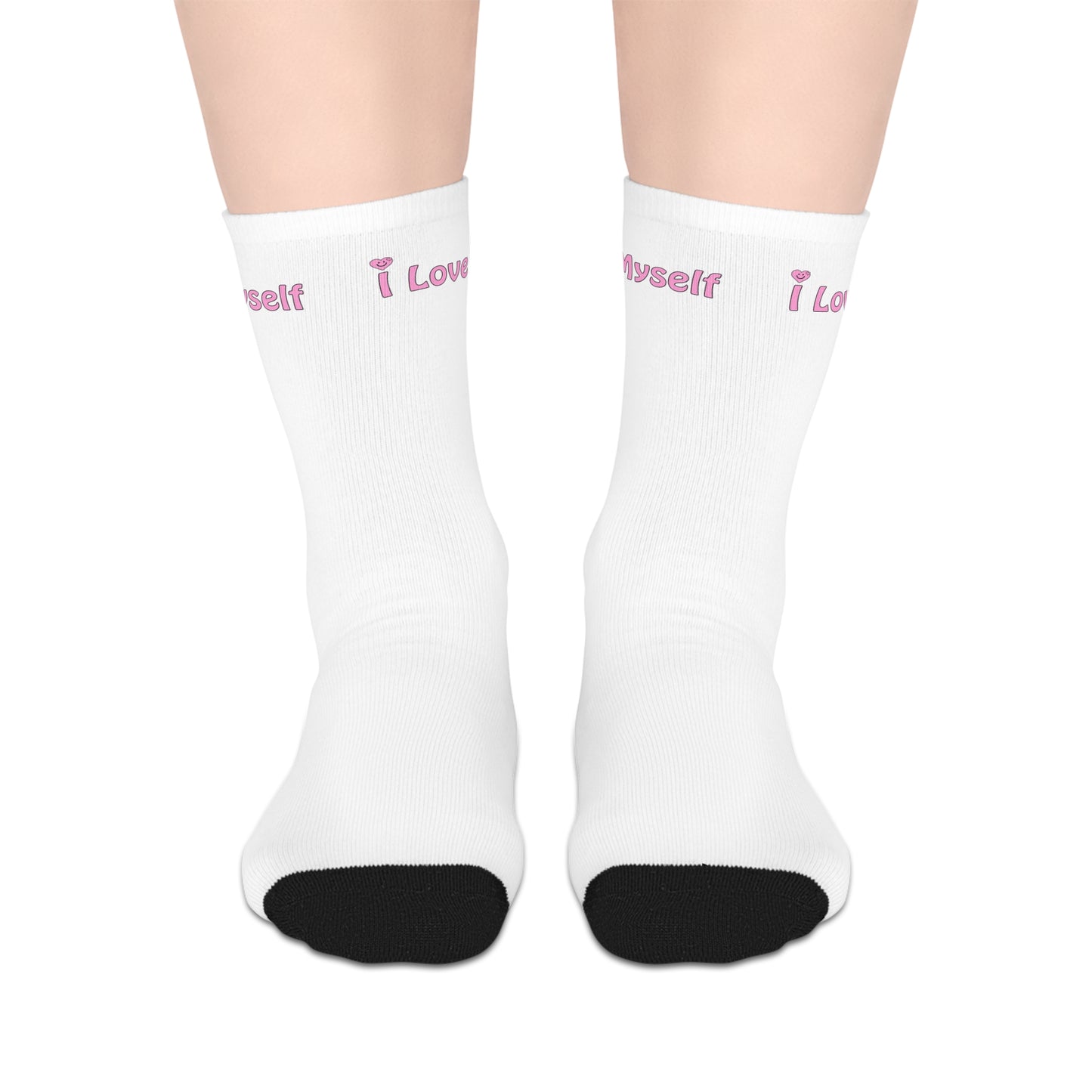 I Love Myself (1) Mid-length Socks
