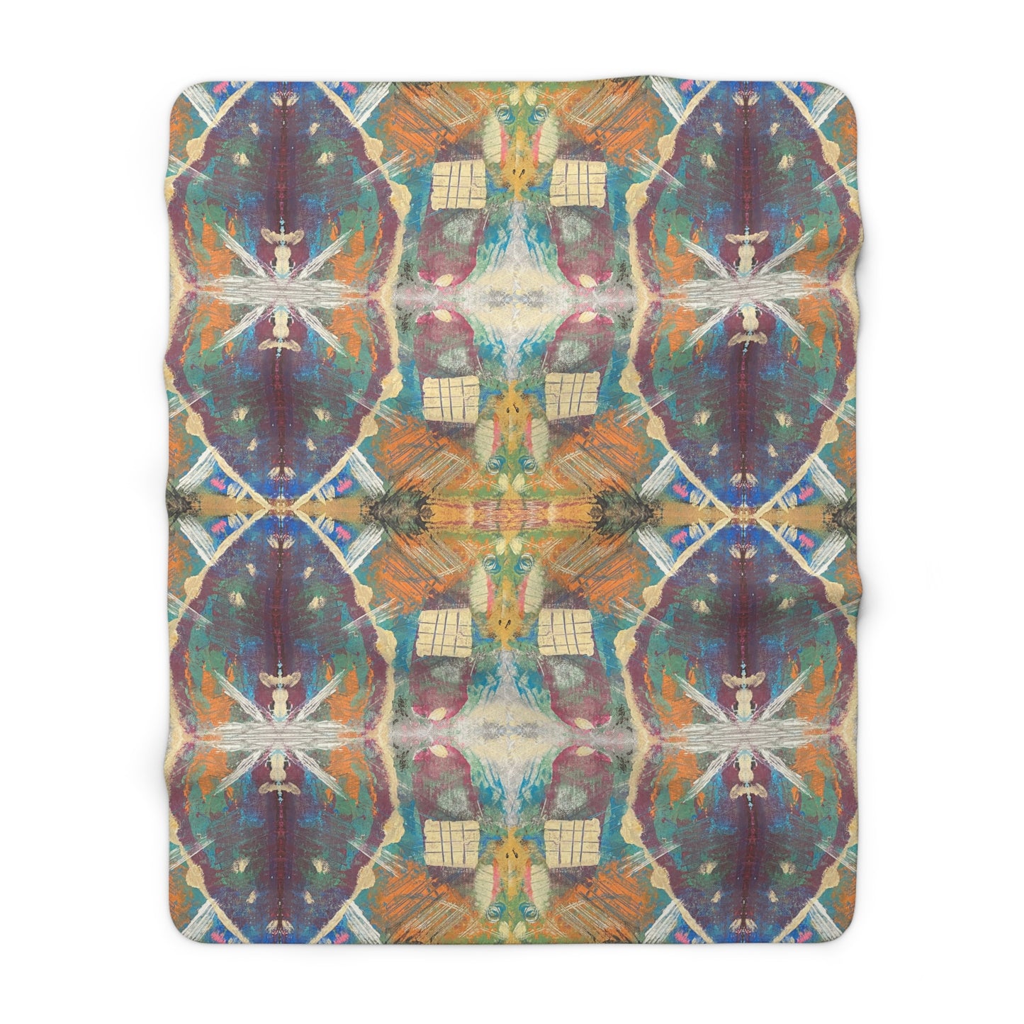 Cube-A Sherpa Fleece Blanket