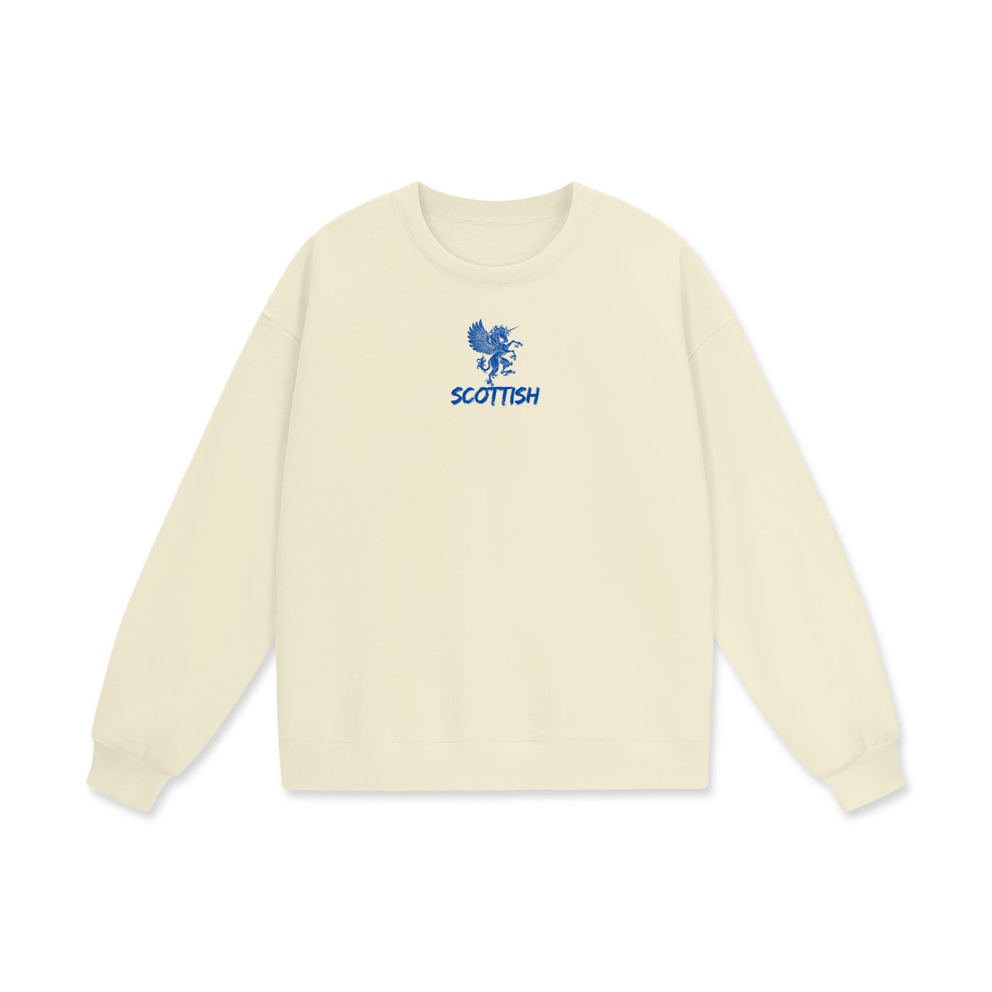 Scottish Heavyweight Drop Shoulder Oversized Fleece Sweatshirt