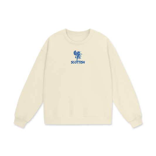 Scottish Heavyweight Drop Shoulder Oversized Fleece Sweatshirt