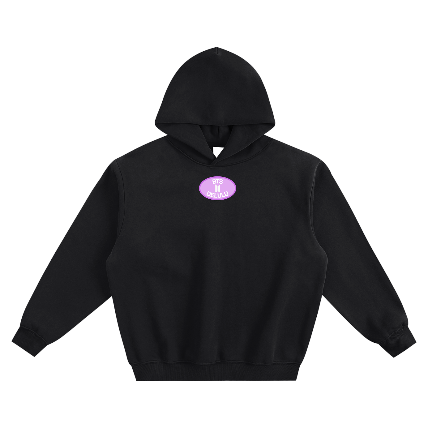 BTS Delulu Fleeced Boxy Hoodie
