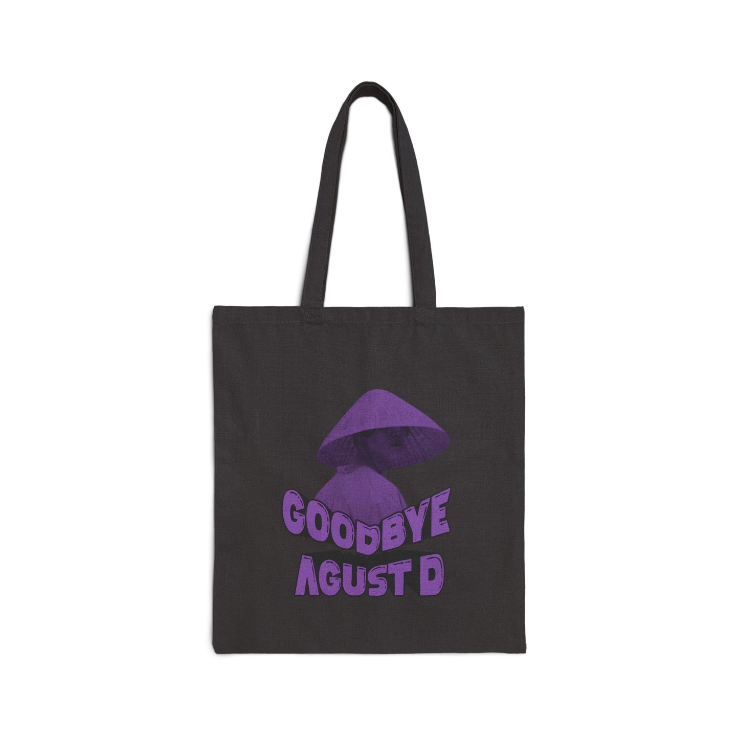 Goodbye Agust D (Purple) Cotton Canvas Tote Bag
