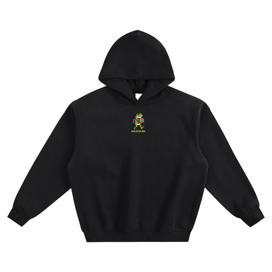 Book Buying Ban (Frog) Fleeced Boxy Hoodie