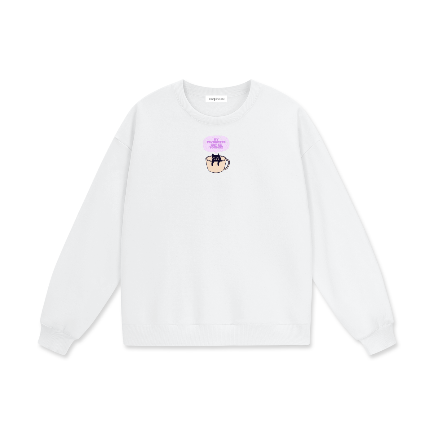 My Favourite Cat Is Yoongi Heavyweight Drop Shoulder Sweatshirt