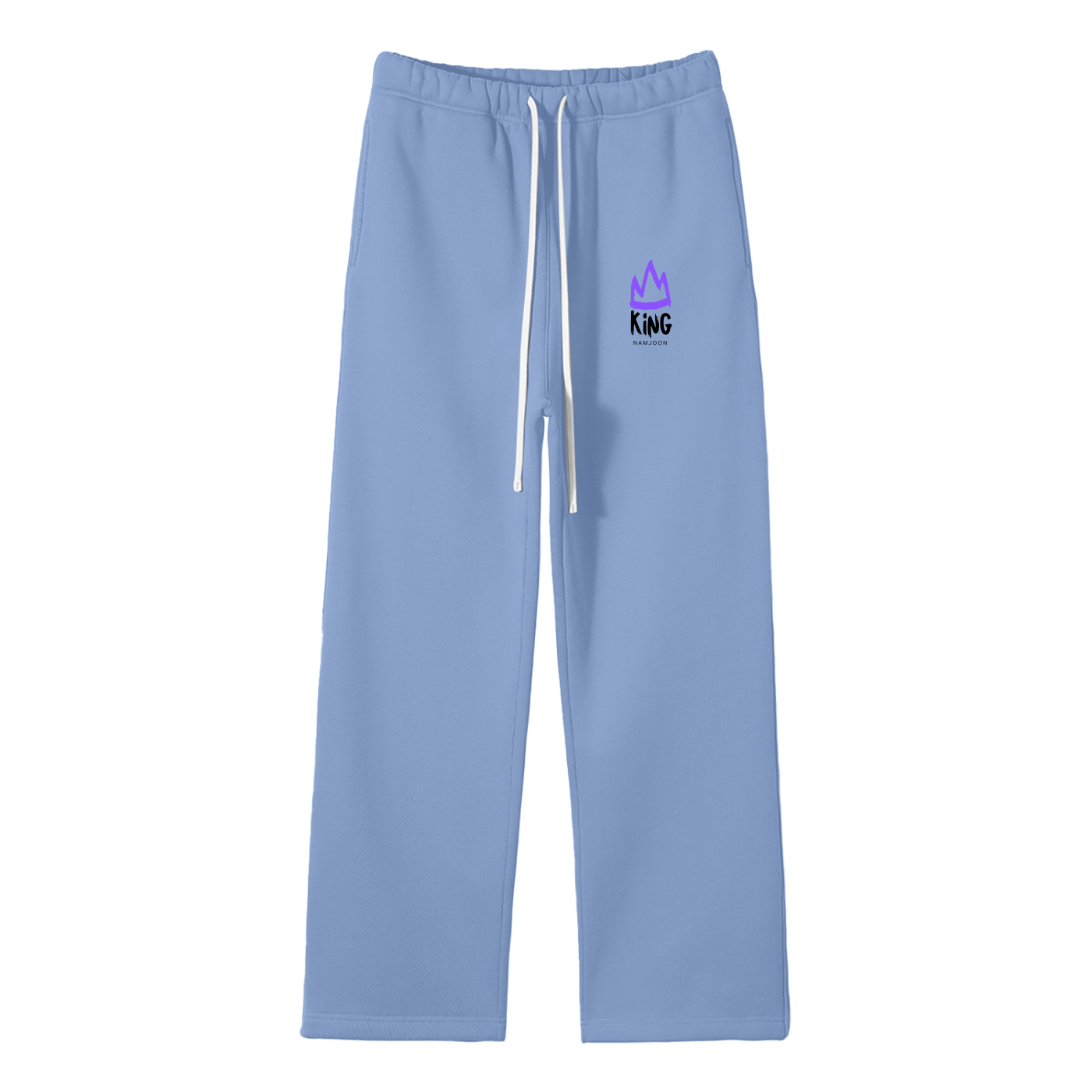 King Namjoon Streetwear Fleece Straight Leg Pants