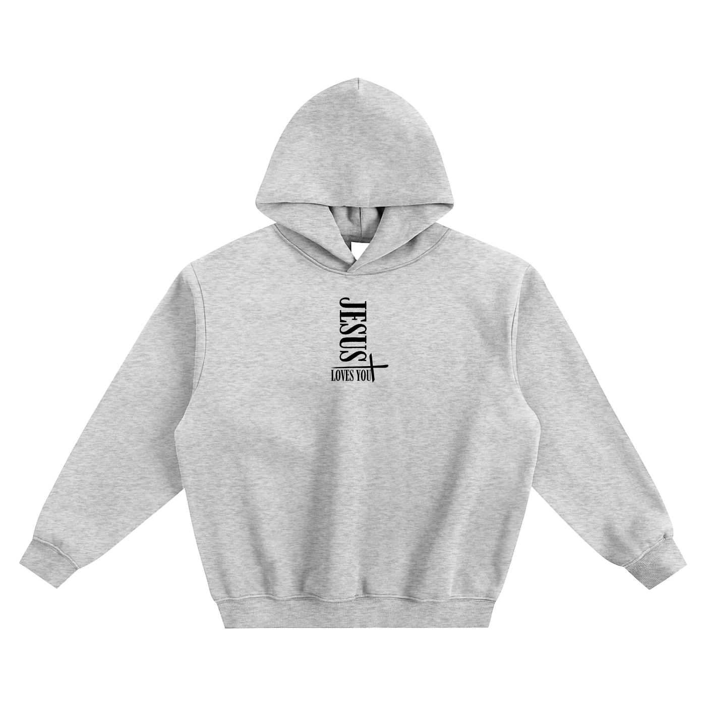 Jesus Loves You Fleeced Boxy Hoodie