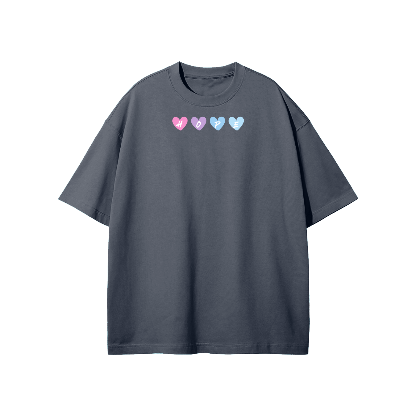 Hope Heart Streetwear Unisex Heavyweight Loose Fit T-Shirt