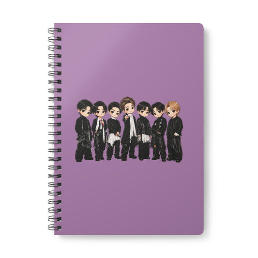 BTS Stage Outfit Wirobound Softcover Notebook, A5