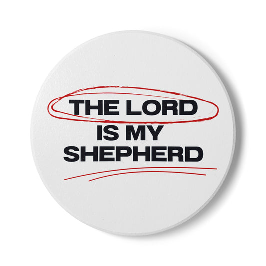 The Lord Is My Shepherd (1) Ceramic Coaster