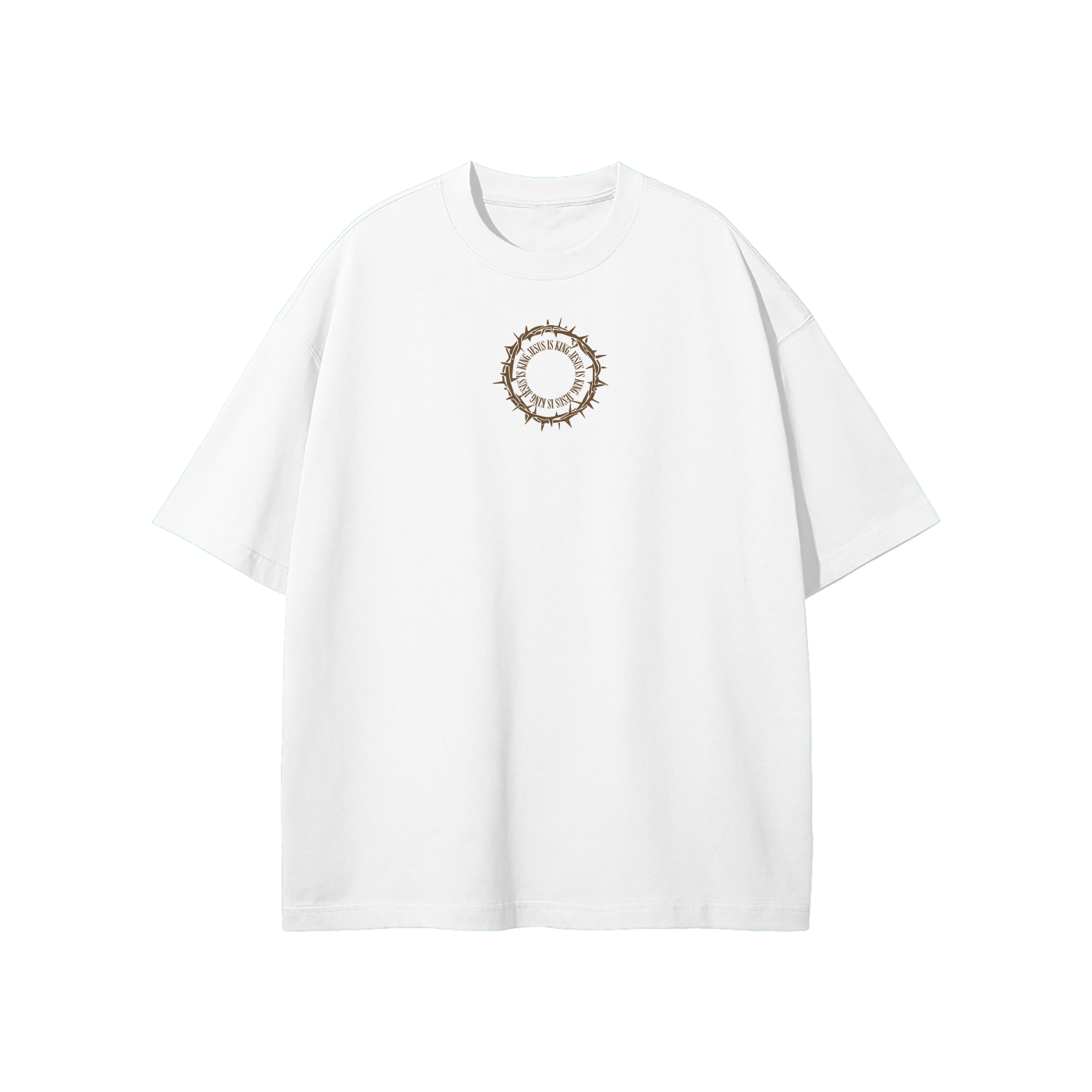 Jesus Is King (Thorns) Streetwear Heavyweight Loose Fit T-Shirt