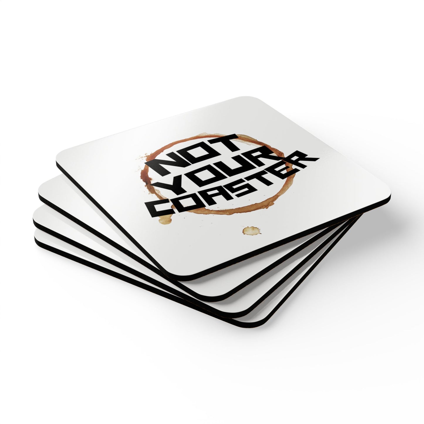 Not Your Coaster 1 Corkwood Coaster Set
