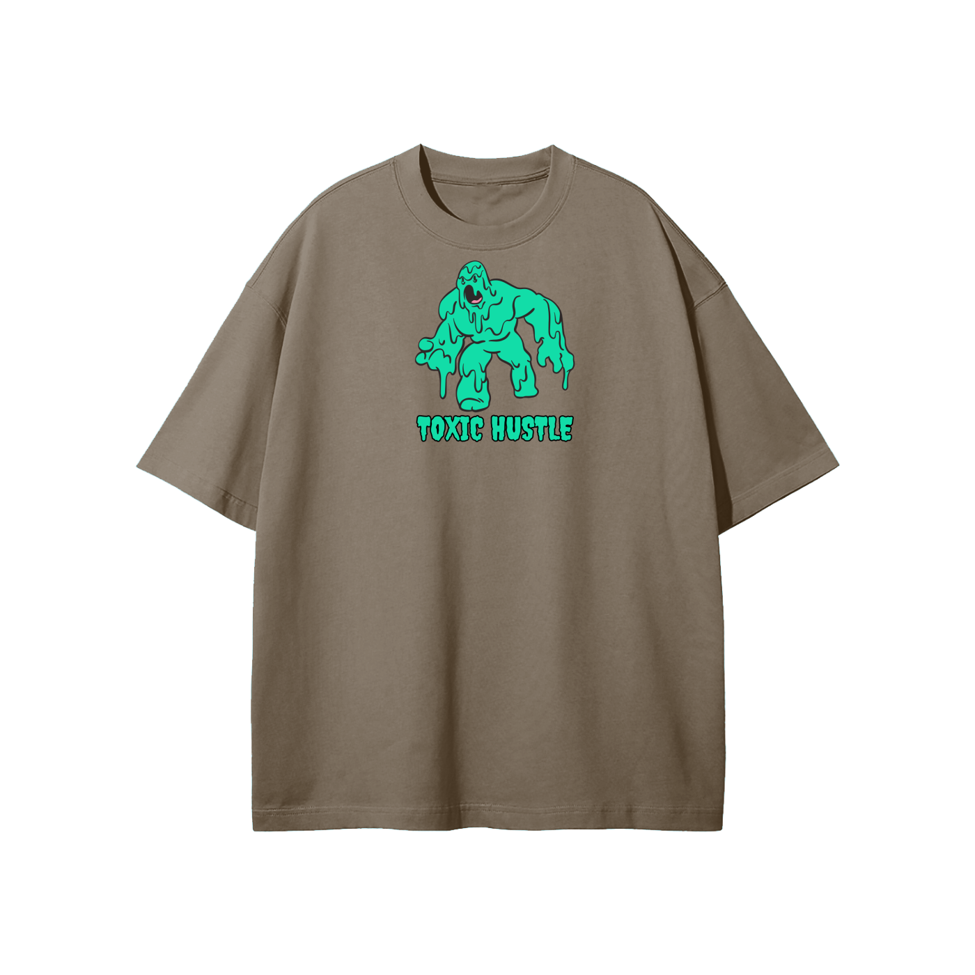 Toxic Hustle (Ghoul) Streetwear Heavyweight Loose Fit T-Shirt