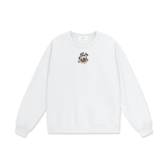 Just One More Chapter (Cat) Heavyweight Drop Shoulder Sweatshirt