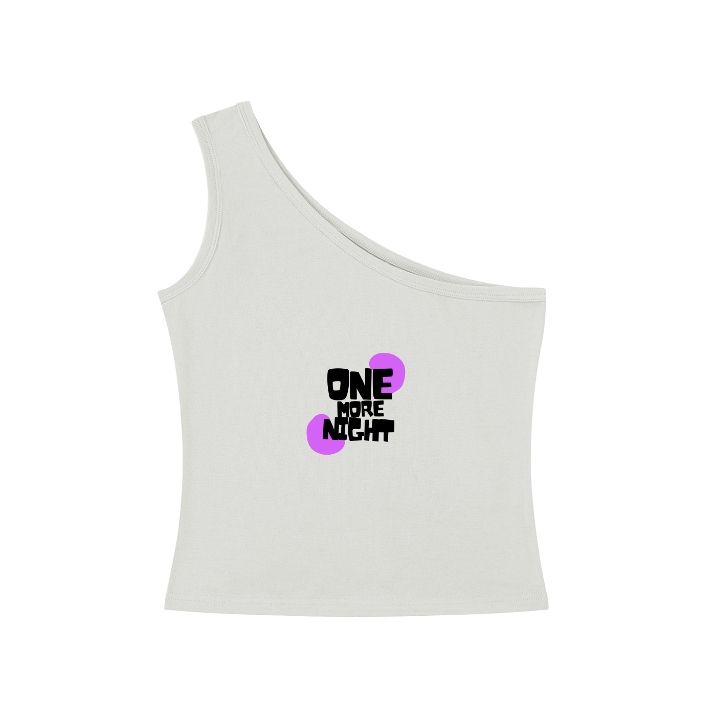 One More Night BTS One-Shoulder Crop T Shirt