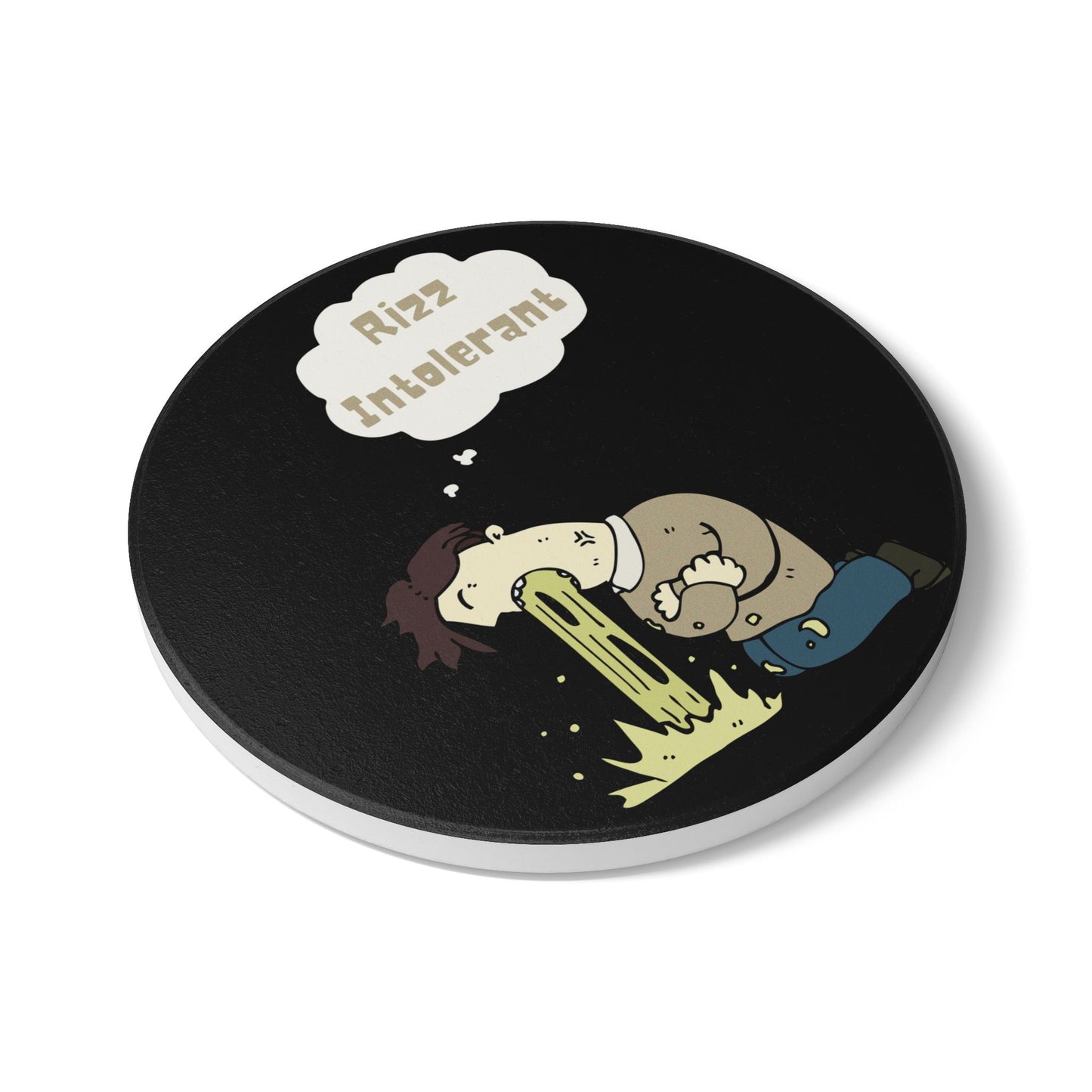 Rizz Intolerant (1) Ceramic Coaster