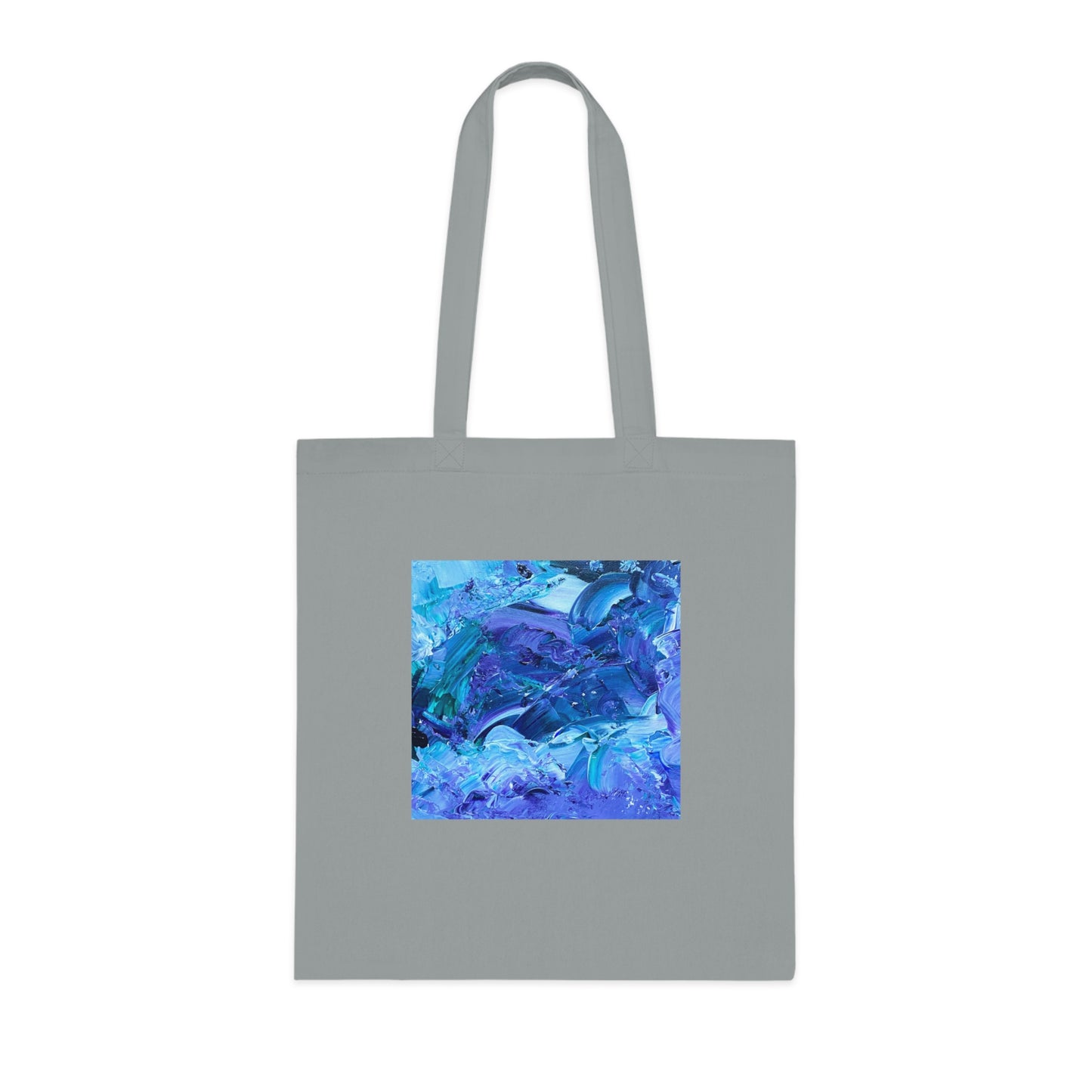 Waves of Sapphire Cotton Tote