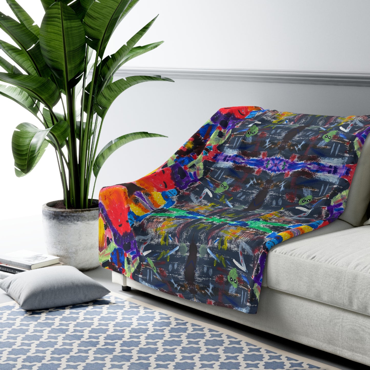 My Parents Are Aliens Sherpa Fleece Blanket